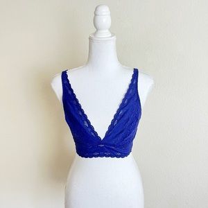 Wacoal Eggplant Purple Halo Lace Soft Cup Hook & Eye Bra Wireless Bralette